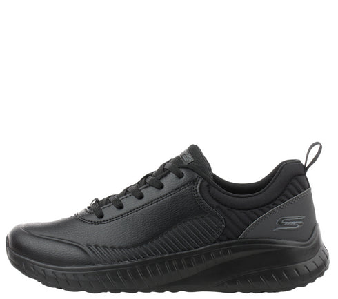 Pantofi sport, dama, SKECHERS BOBS SQUAD CHAOS-HEELING ALIVE 117235-BKK negru, piele ecologica